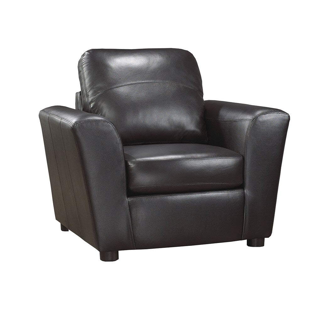 Augusta Italian Leather Sofa and Two Chair Set
