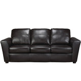 Augusta Italian Leather Sofa and Two Chair Set