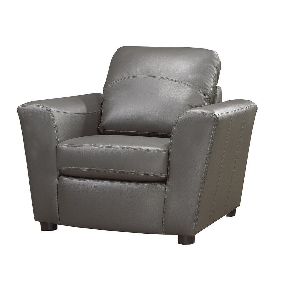 Augusta Italian Leather Sofa and Two Chair Set