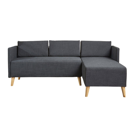 Augustus Mid-century Modern Fabric Chaise Sectional by Christopher Knight Home