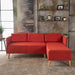 Augustus Mid-century Modern Fabric Chaise Sectional by Christopher Knight Home