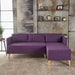 Augustus Mid-century Modern Fabric Chaise Sectional by Christopher Knight Home