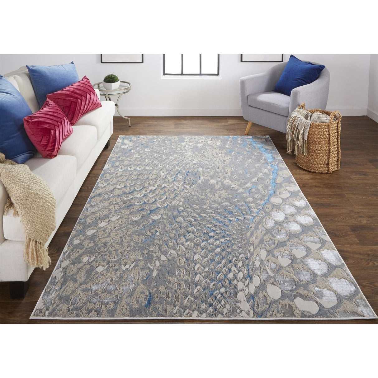 Aurelian Abstract Contemporary Industrial Area Rug