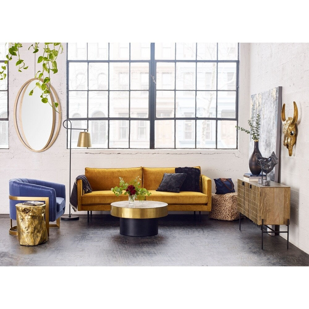 Aurelle Home Antique Brass Glass Mosaic Glam Wall Decor