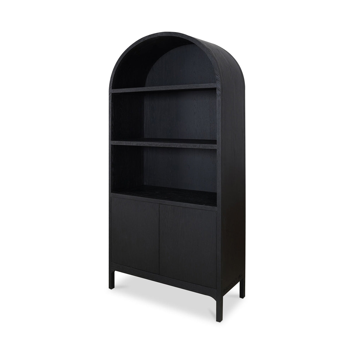 Aurelle Home Arched Bookshelf Display Cabinet