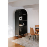 Aurelle Home Arched Bookshelf Display Cabinet