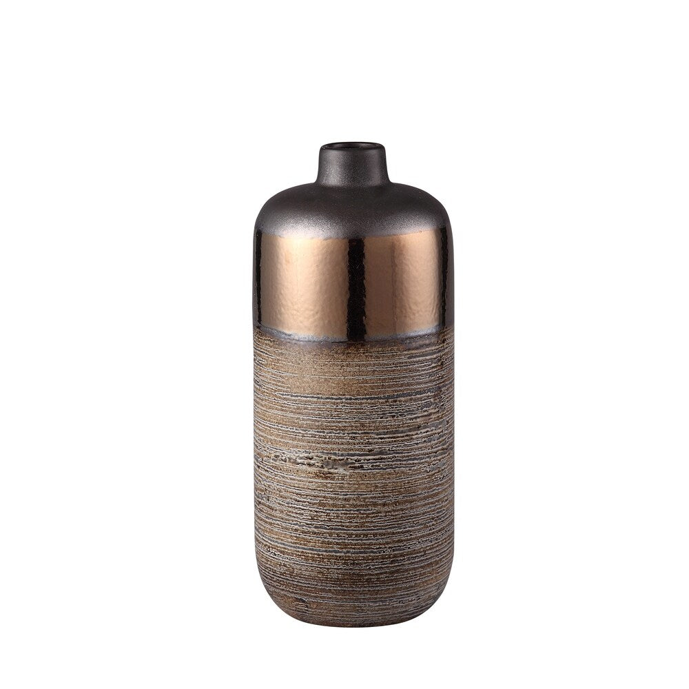 Aurelle Home Copper Stone Vase