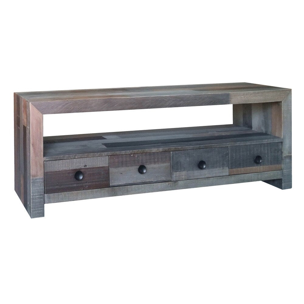 Aurelle Home Distressed Vintage Farmhouse TV Table