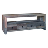 Aurelle Home Distressed Vintage Farmhouse TV Table