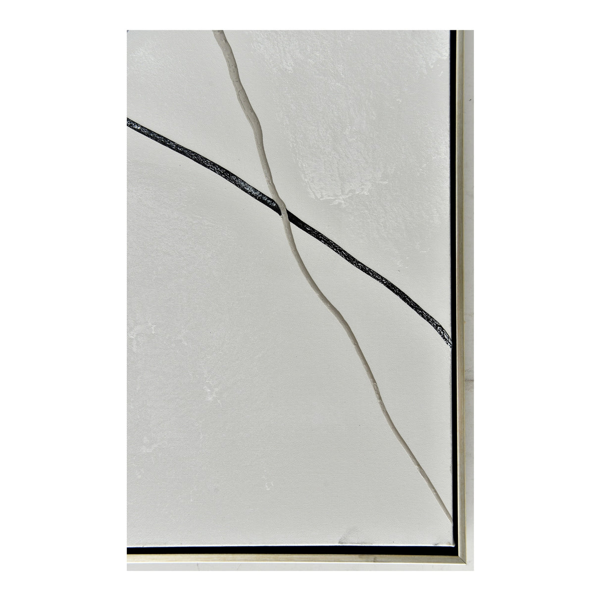 Aurelle Home Modern Gold Tone Monochromatic Canvas Wall Art