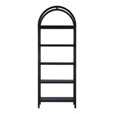 Aurelle Home Modern Oak Arched Bookshelf