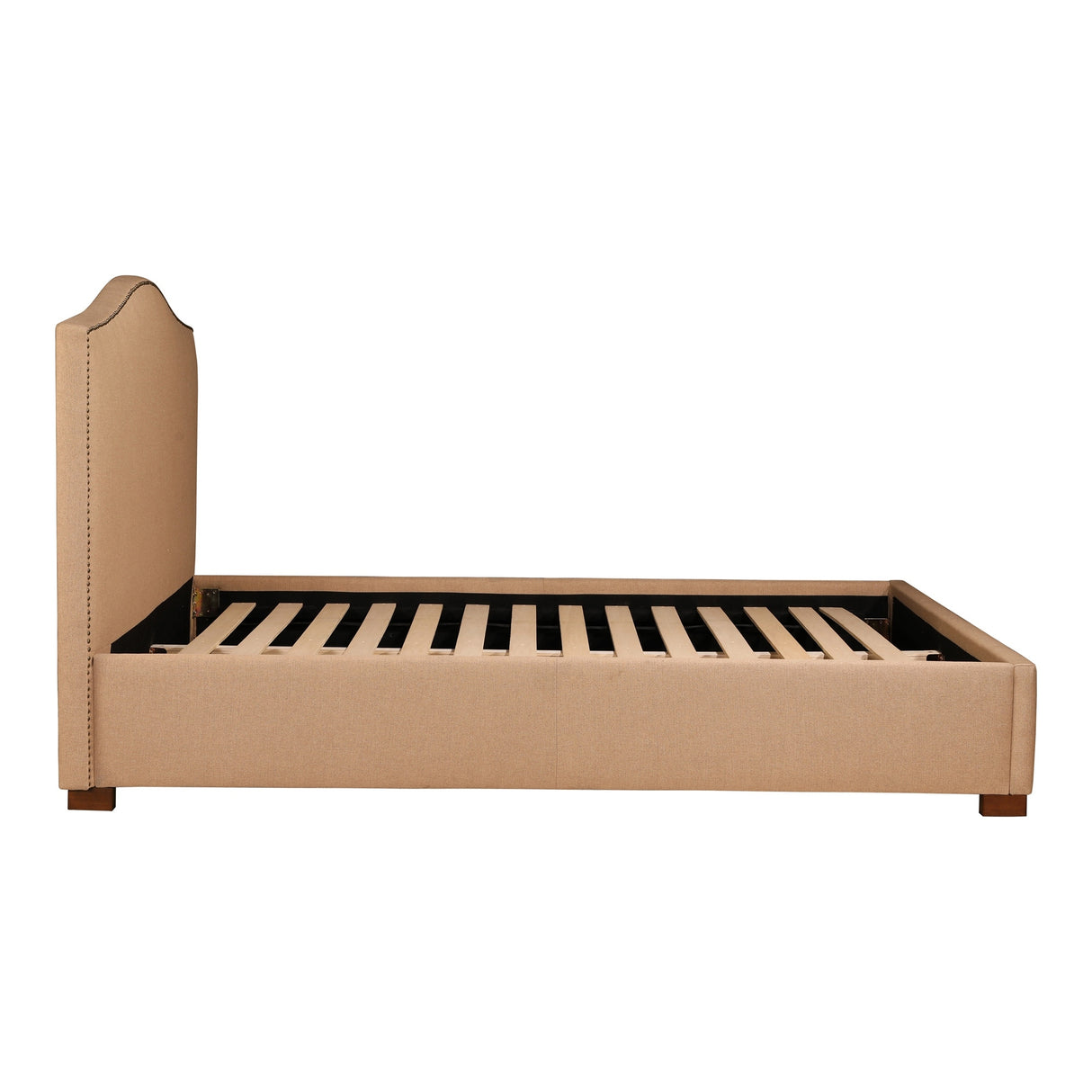 Aurelle Home Modern Upholstered Nail Head Trim Bed