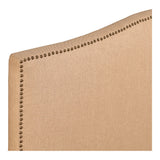 Aurelle Home Modern Upholstered Nail Head Trim Bed