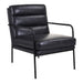 Aurelle Home Rustic Leather and Iron Accent Chair