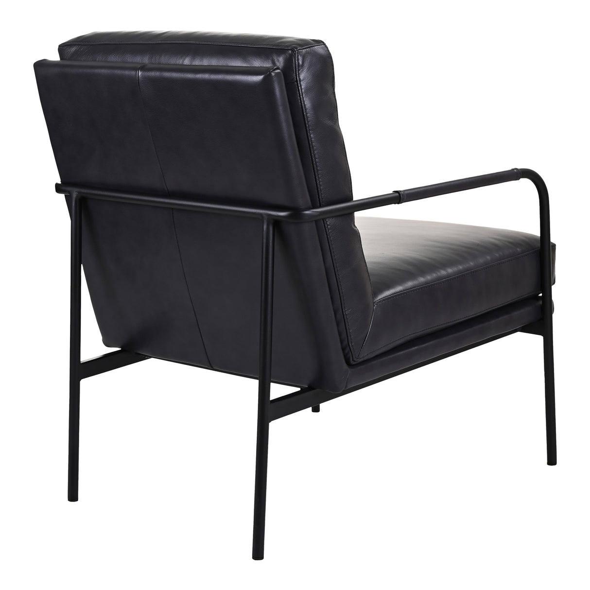 Aurelle Home Rustic Leather and Iron Accent Chair