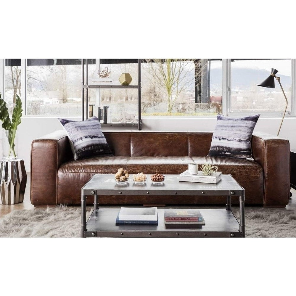 Overstock brown leather couch hotsell