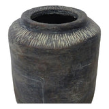 Aurelle Home Vitas Rustic Brown Cement Vase Planter - Large