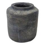Aurelle Home Vitas Rustic Brown Cement Vase Planter - Large