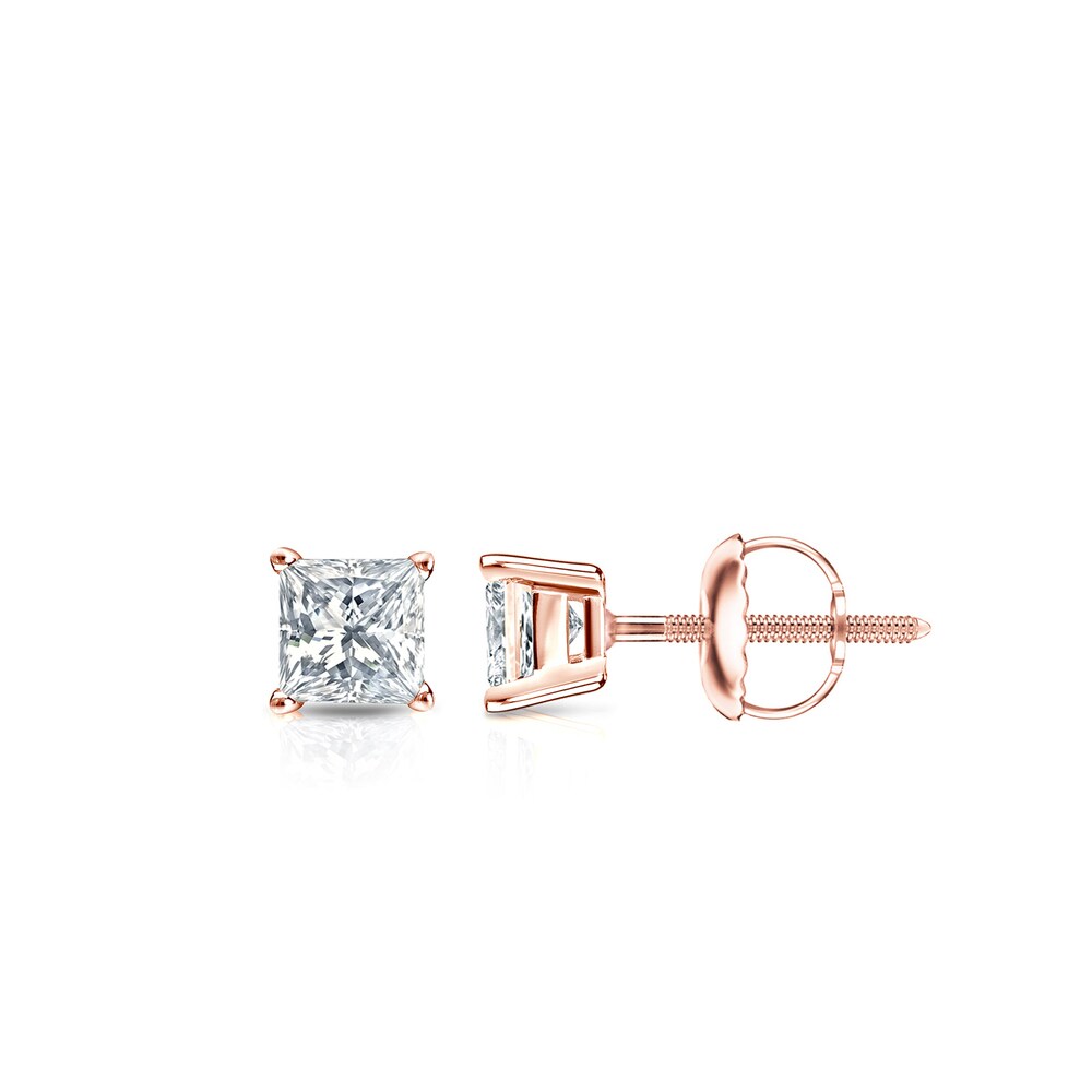 Auriya 1/3ctw Princess-cut Diamond Stud Earrings 14k Gold