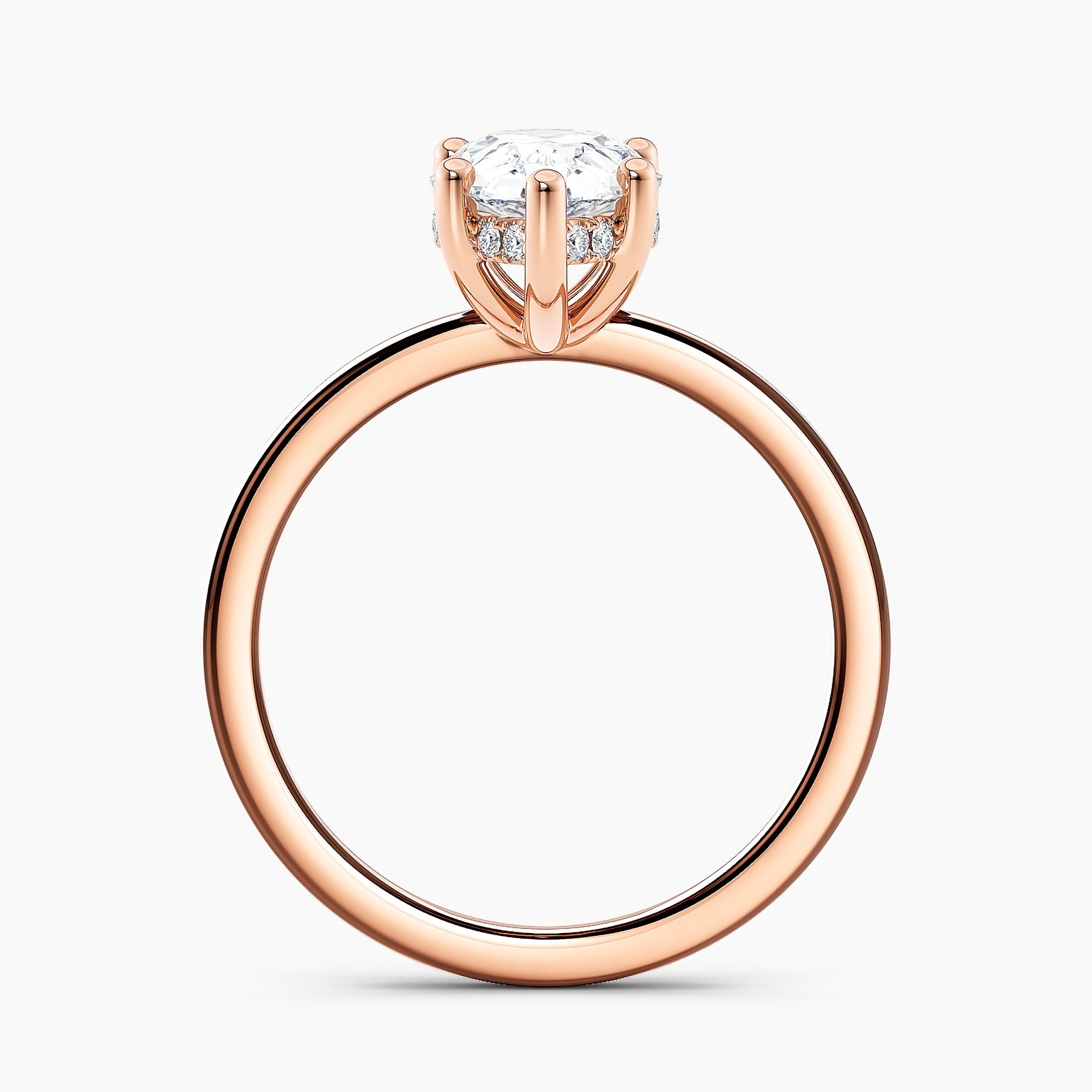 Auriya 14k Gold 5.00ctw Pear Shaped Hidden-Halo Lab Grown Diamond Engagement Ring
