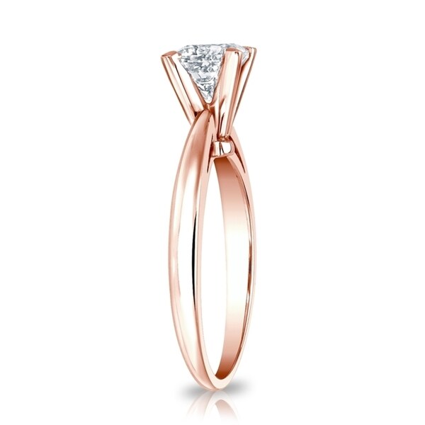 Auriya 2 3/4ctw Princess-Cut Solitaire Diamond Engagement Ring 14k Gold GIA Certified