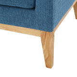 Aurla Mid-century Upholstered Accent Chair by Christopher Knight Home - 27.50" L x 28.50" W x 36.50" H