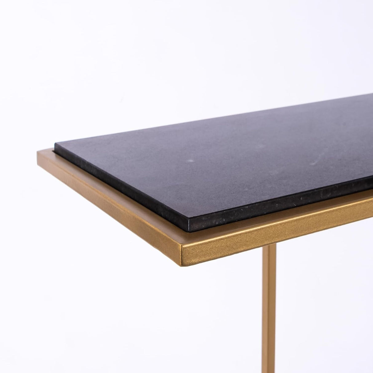 Aurora Home Genuine Marble Top Rectangular C Table