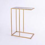 Aurora Home Genuine Marble Top Rectangular C Table