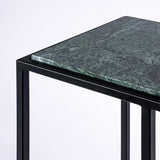Aurora Home Genuine Marble Top Rectangular C Table