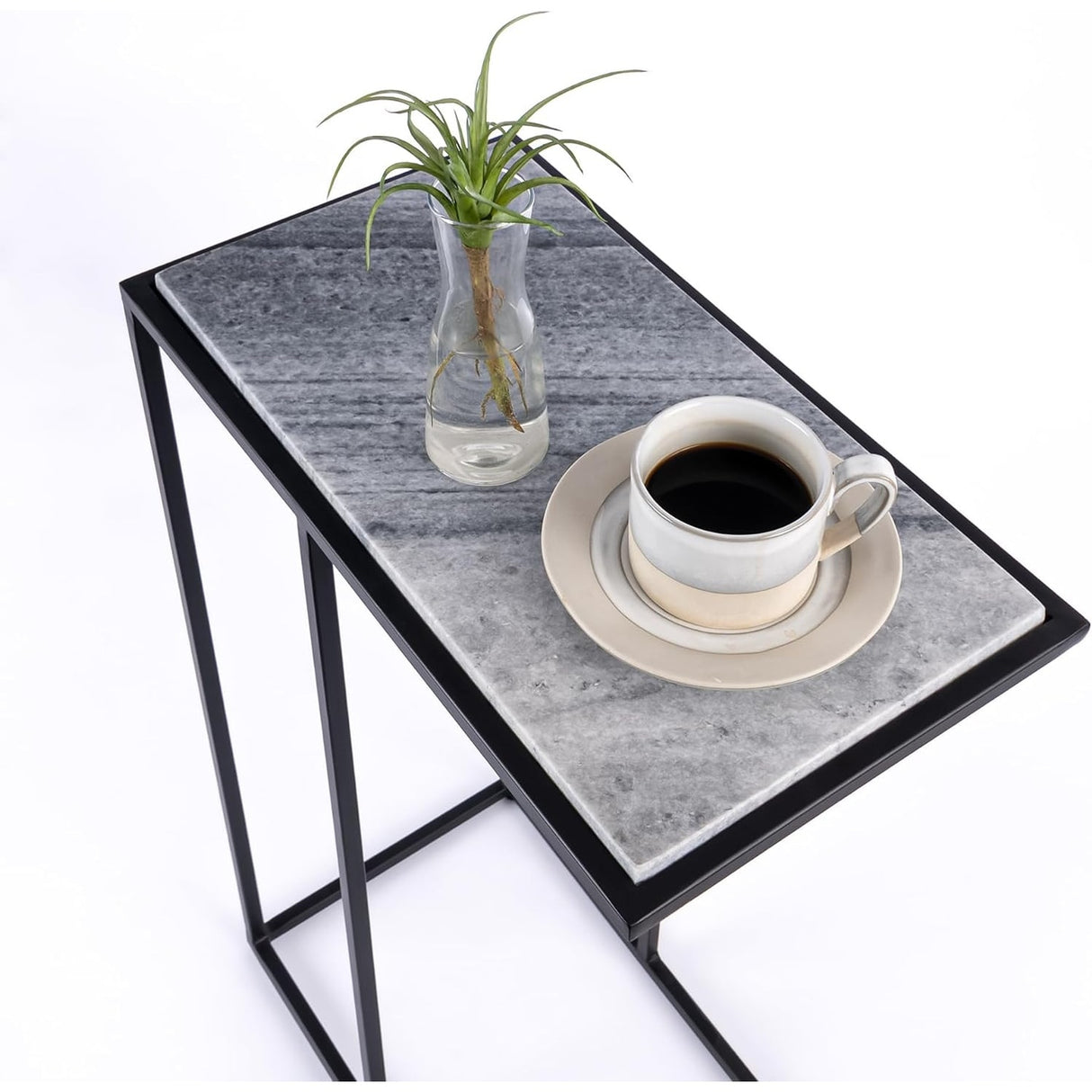 Aurora Home Genuine Marble Top Rectangular C Table