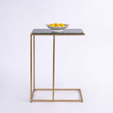 Aurora Home Genuine Marble Top Rectangular C Table