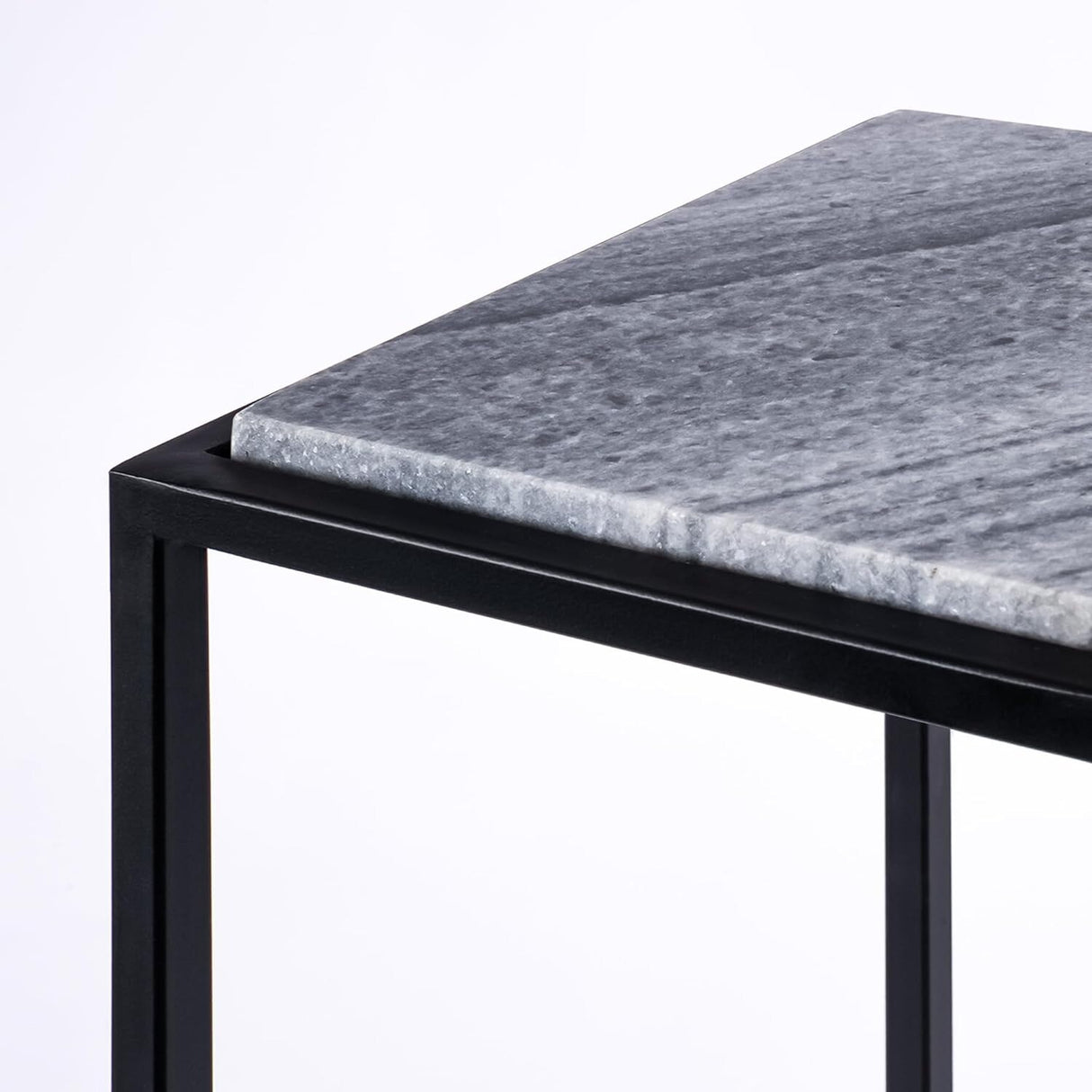 Aurora Home Genuine Marble Top Rectangular C Table