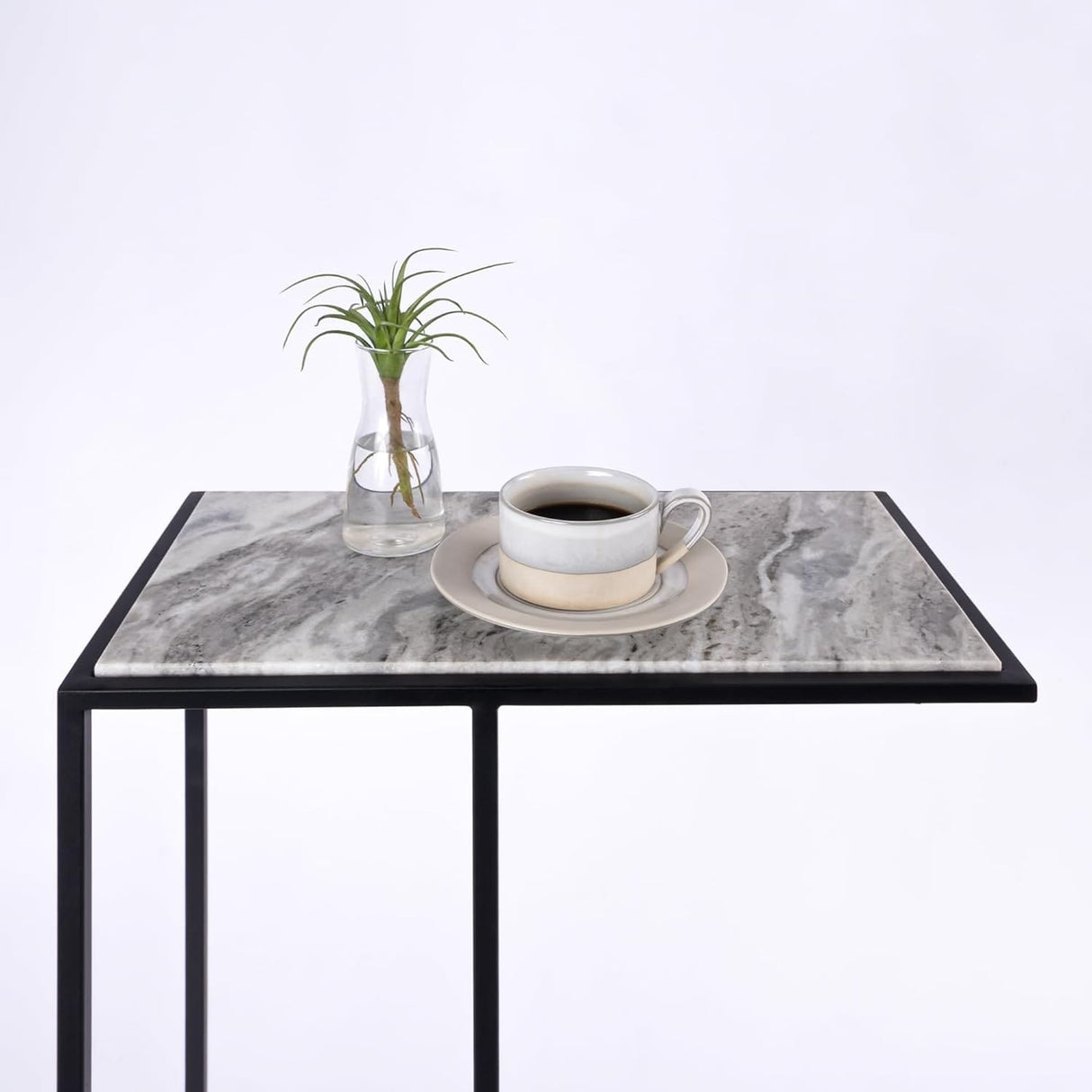 Aurora Home Genuine Marble Top Rectangular C Table