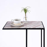 Aurora Home Genuine Marble Top Rectangular C Table