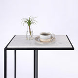 Aurora Home Genuine Marble Top Rectangular C Table