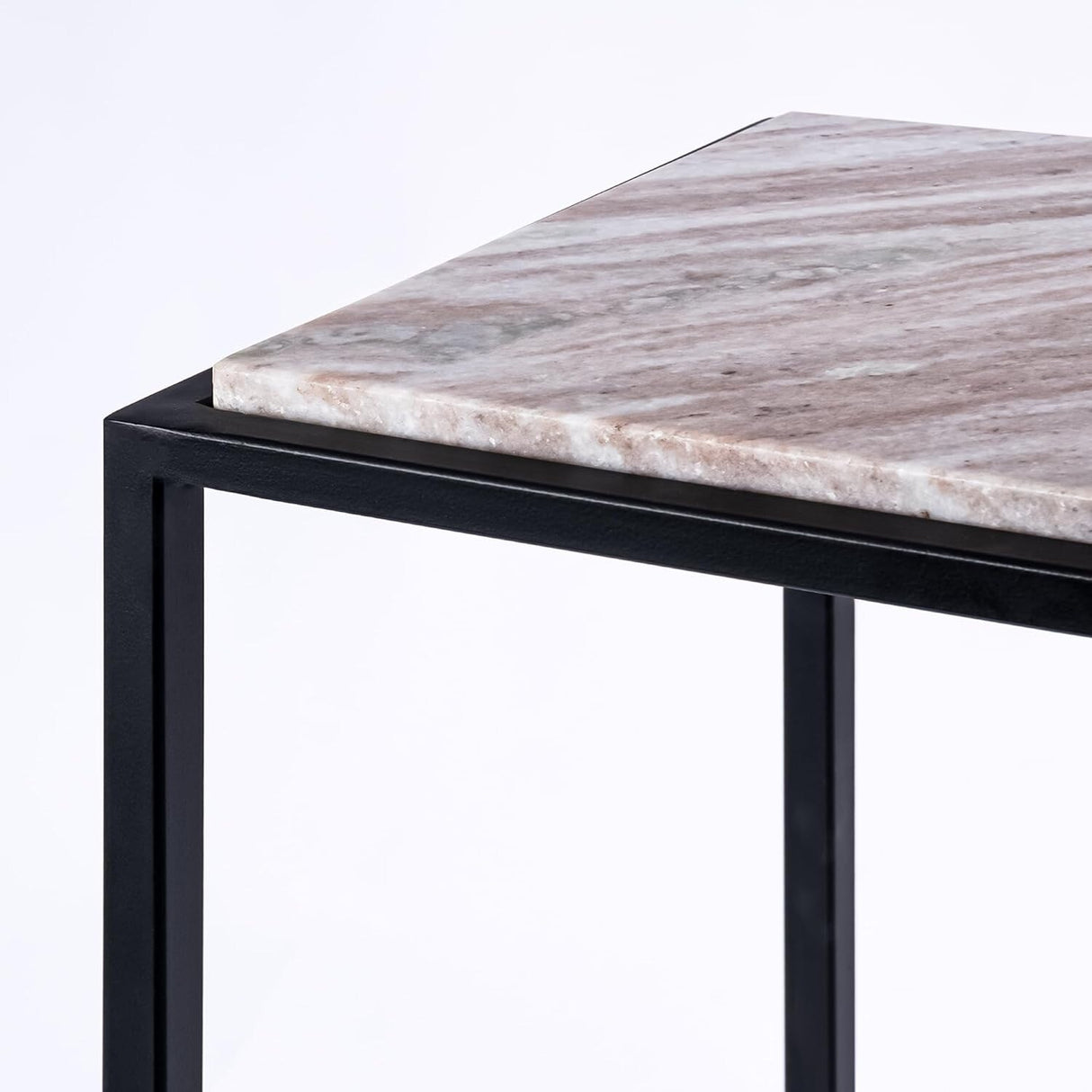 Aurora Home Genuine Marble Top Rectangular C Table