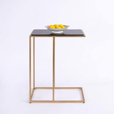 Aurora Home Genuine Marble Top Rectangular C Table