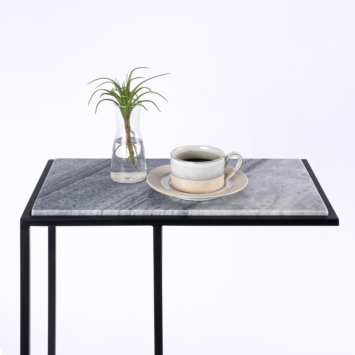 Aurora Home Genuine Marble Top Rectangular C Table