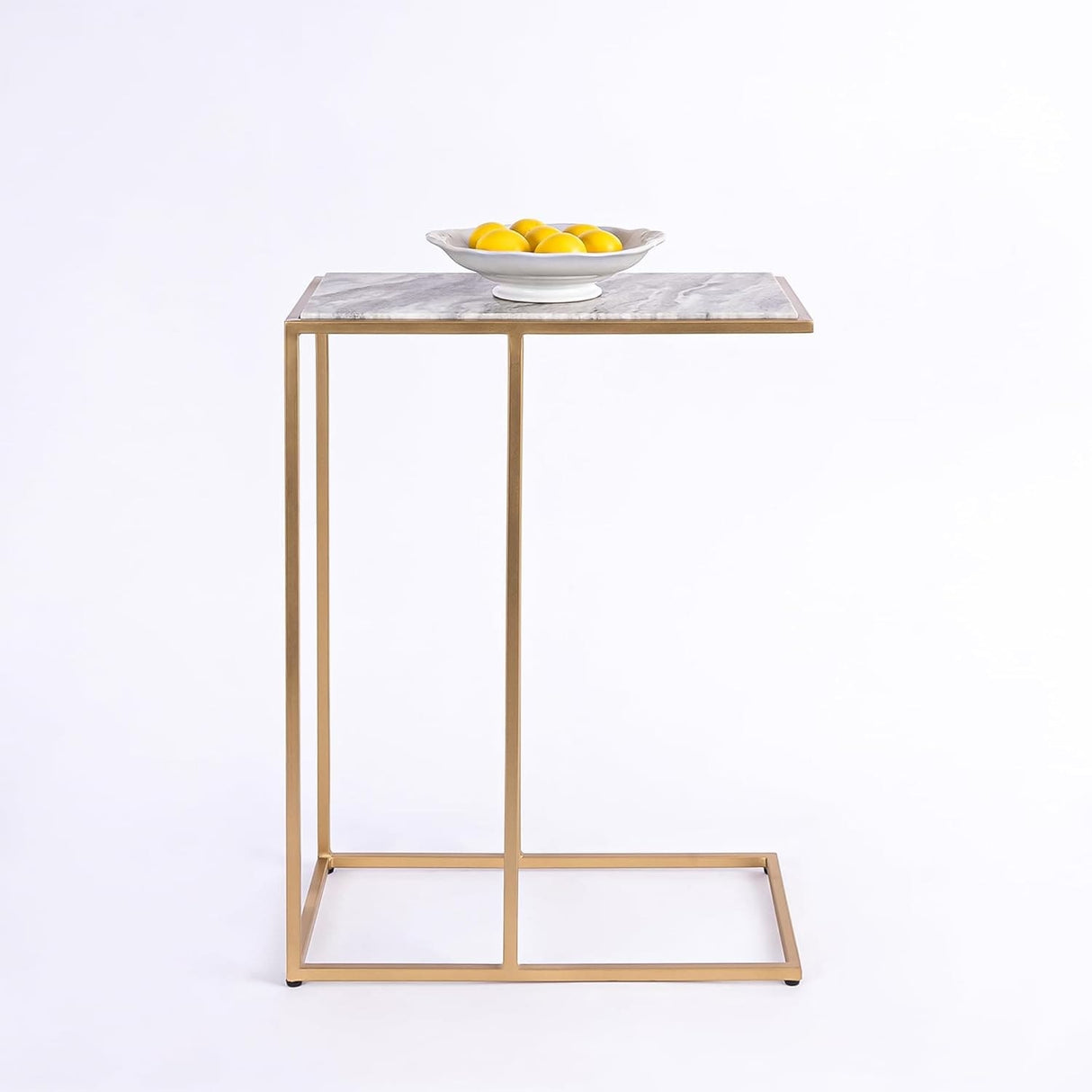 Aurora Home Genuine Marble Top Rectangular C Table