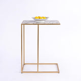 Aurora Home Genuine Marble Top Rectangular C Table