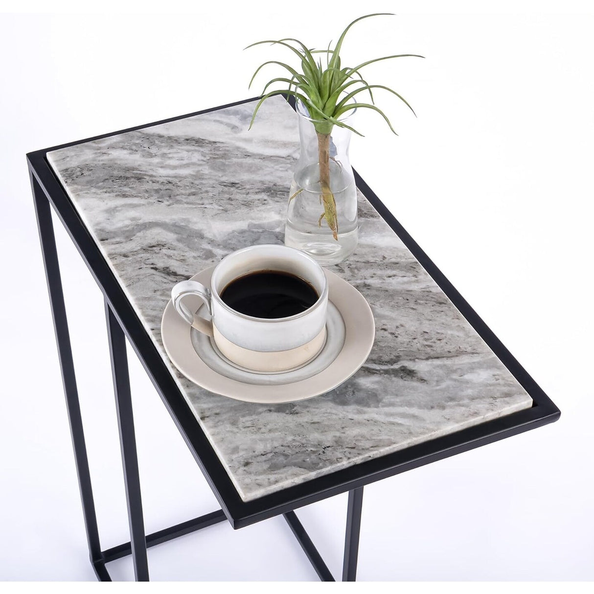 Aurora Home Genuine Marble Top Rectangular C Table