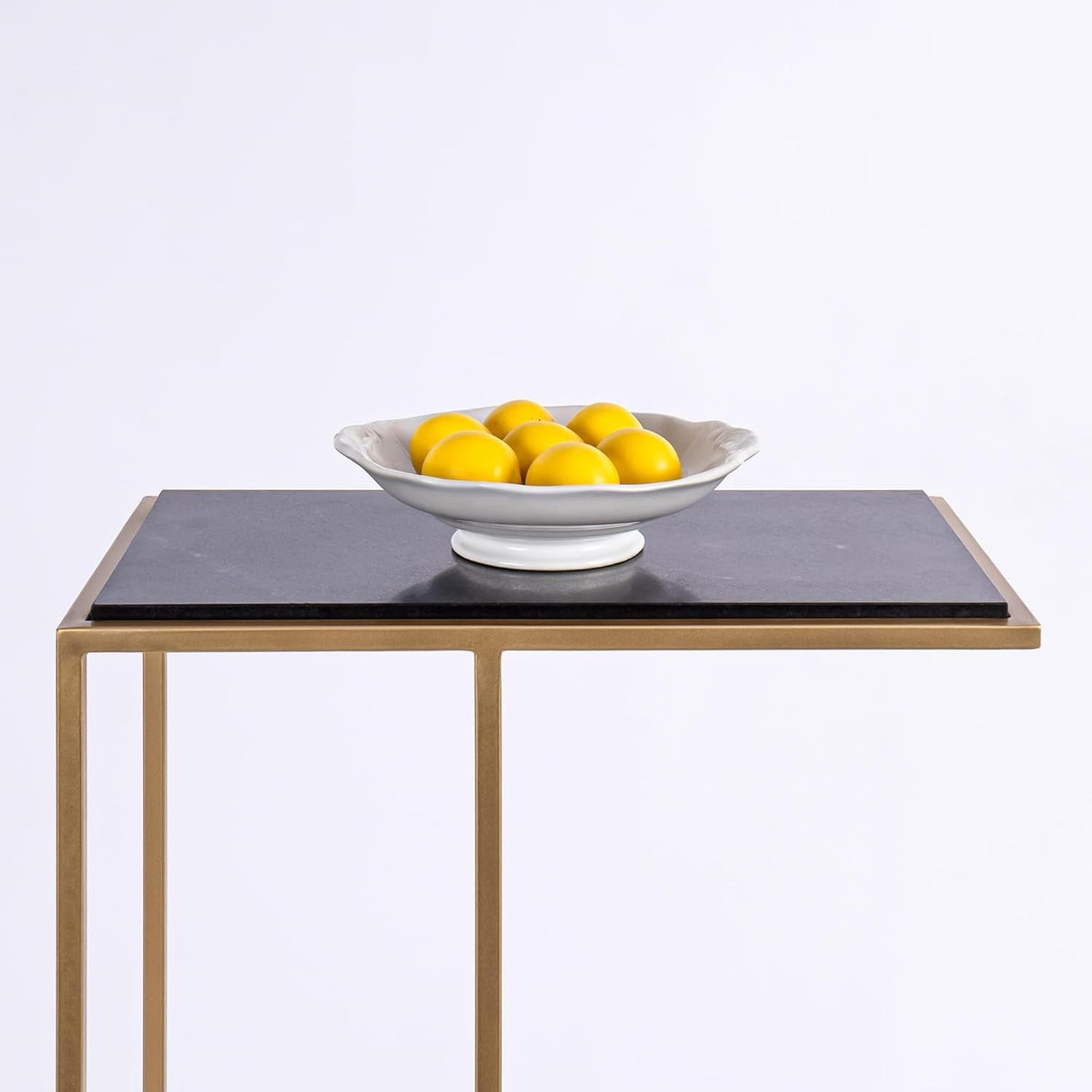 Aurora Home Genuine Marble Top Rectangular C Table