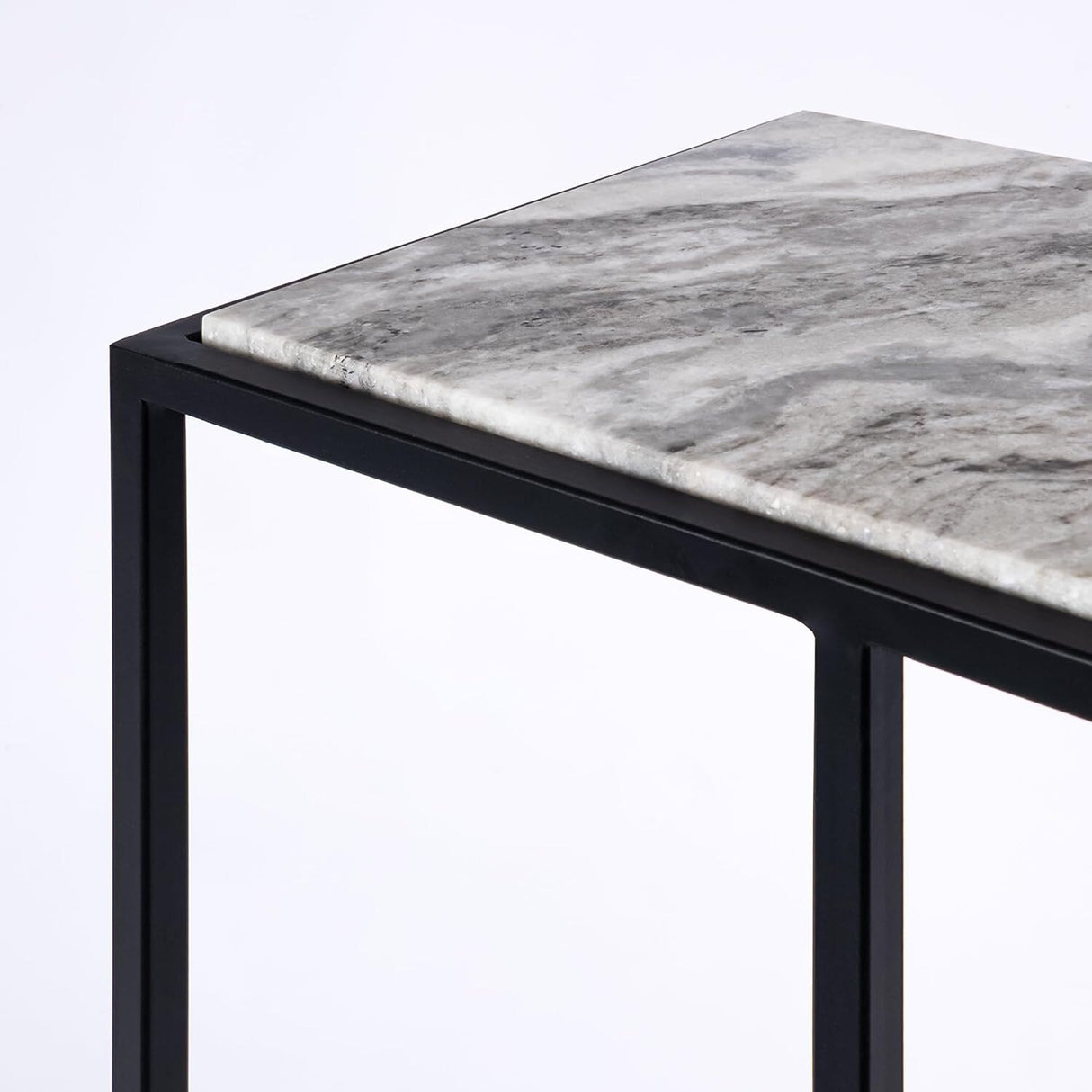 Aurora Home Genuine Marble Top Rectangular C Table
