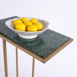 Aurora Home Genuine Marble Top Rectangular C Table