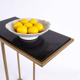 Aurora Home Genuine Marble Top Rectangular C Table
