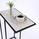 Aurora Home Genuine Marble Top Rectangular C Table