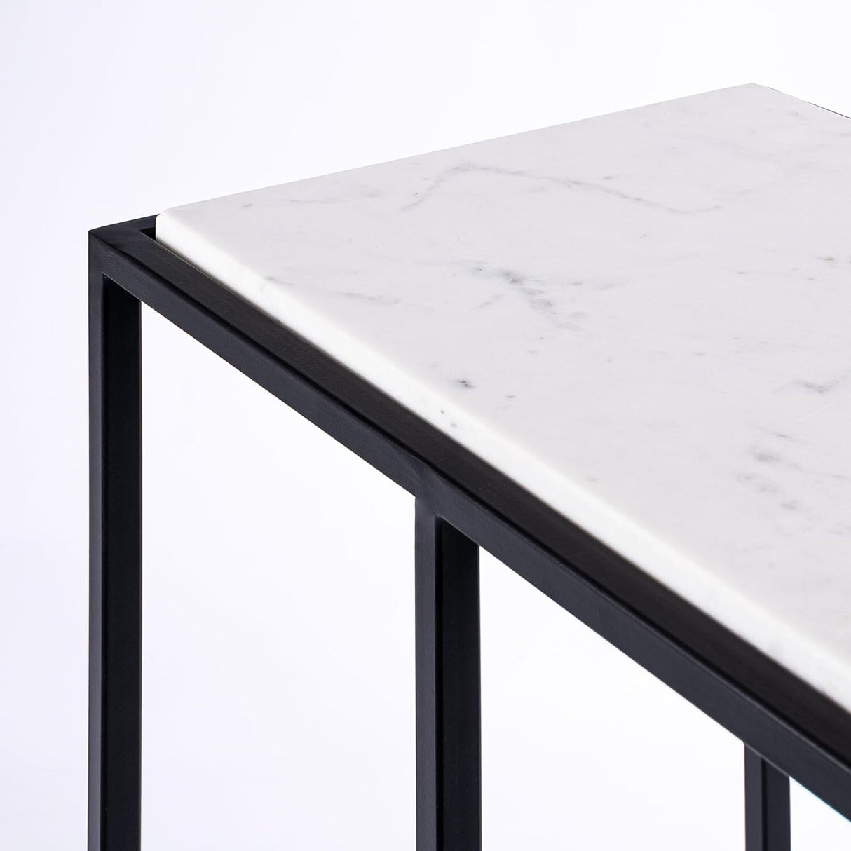 Aurora Home Genuine Marble Top Rectangular C Table
