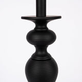 Aurora Home Matte Black Metal Tall Candlestick Table Lamp
