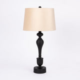 Aurora Home Matte Black Metal Tall Candlestick Table Lamp
