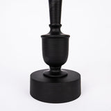 Aurora Home Matte Black Metal Tall Candlestick Table Lamp